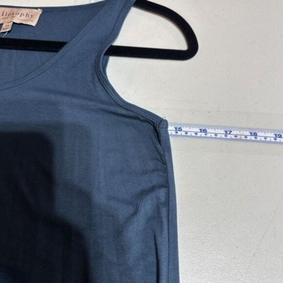 NWT Philosophy Tank Maxi Dress Dark Teal T-Shirt Dress Size XS Solid blue - Picture 6 of 11